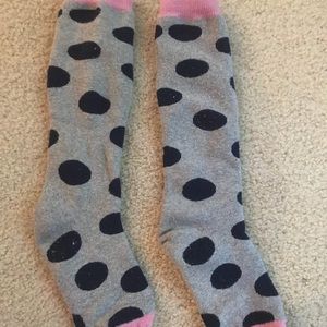 knee high polka dot socks